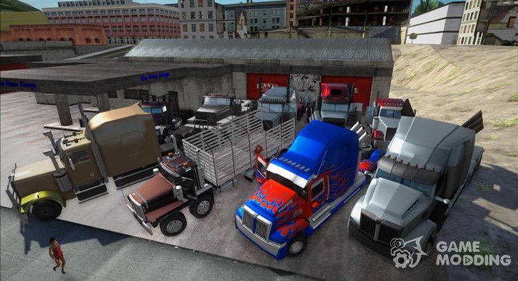 Пак грузовиков Western Star (Все модели) для GTA San Andreas