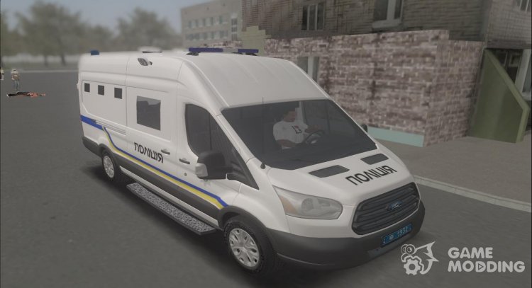 Форд Транзит 2018 Полиция Украины для GTA San Andreas