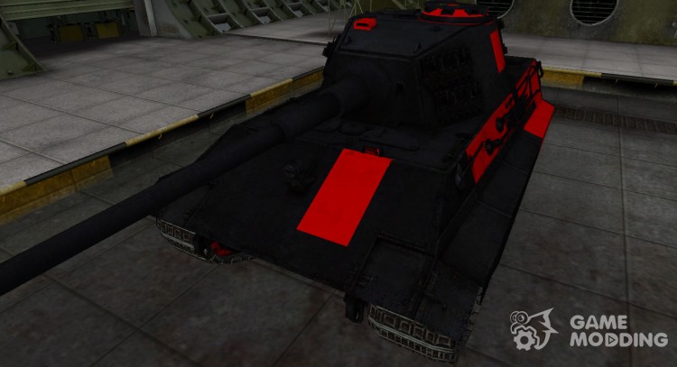 Черно-красные зоны пробития E-75 для World Of Tanks