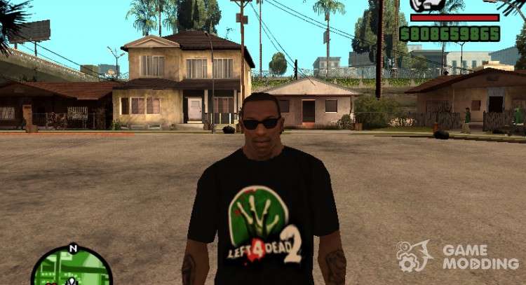 Camiseta De Let 4 Dead 2 para GTA San Andreas