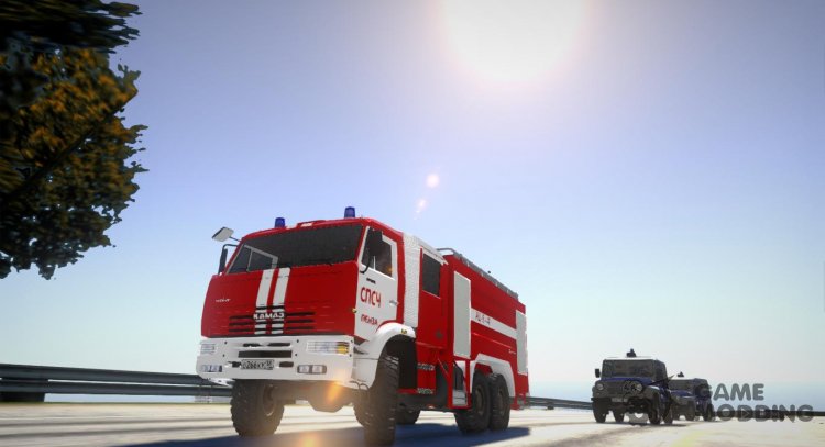 KamAZ - 65224 Fire company Rosenbauer for GTA San Andreas