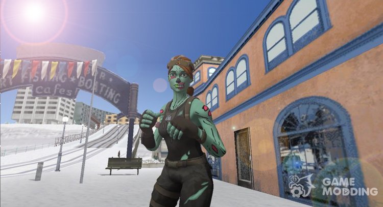 Ghoul Trooper Female From Fortnite for GTA San Andreas