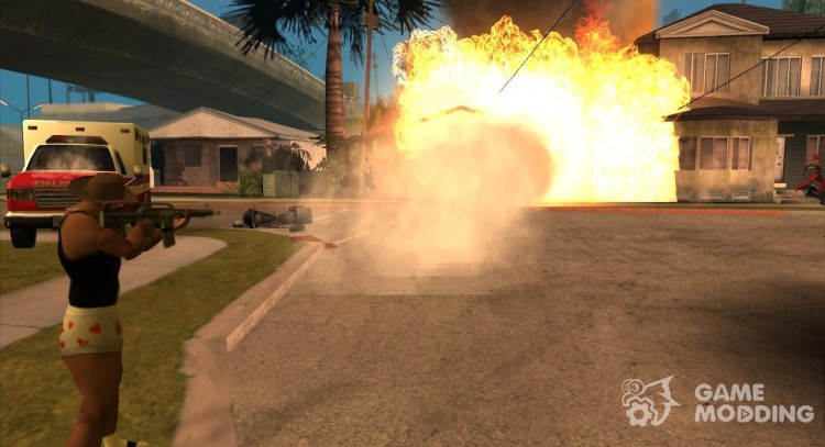 Grenade Fire Weapon para GTA San Andreas