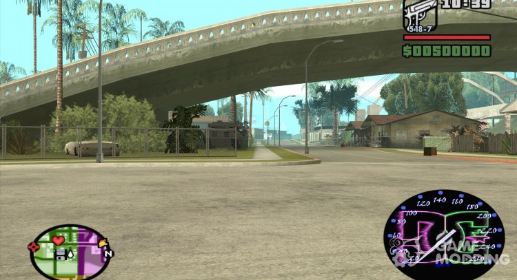 Спидометр DC для GTA San Andreas