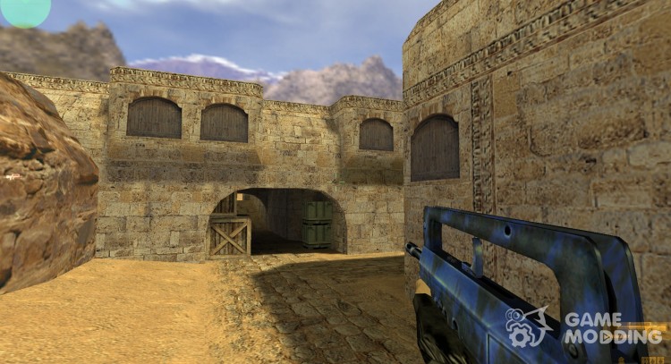 FAMAS (Blue Tiger камуфляж) для Counter Strike 1.6