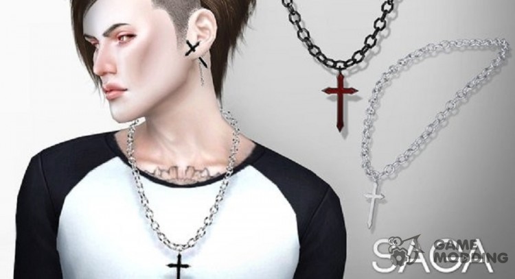 Necklace for guys Saga for Sims 4