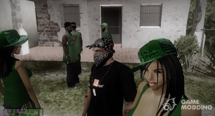 Gang girl Grove version (By Rime) para GTA San Andreas