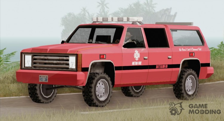 El FBI Rancher - Metro Fire Battalion Chief 69 para GTA San Andreas