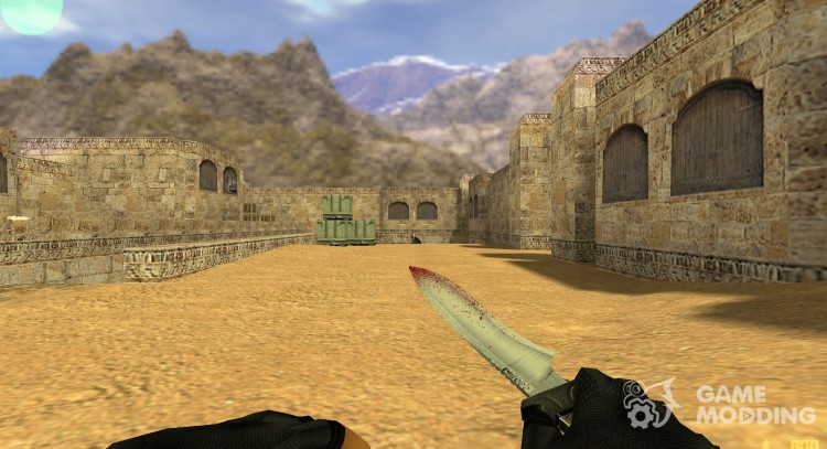 El cuchillo en la sangre en la animación de la CZ  para Counter Strike 1.6