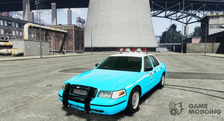 Ford Crown Victoria Classic azul de NYPD esquema para GTA 4