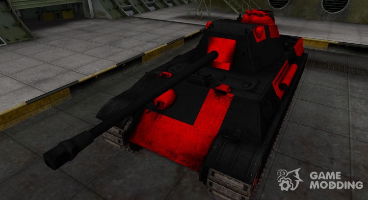 Negro y rojo de la zona de ruptura del Panther II para World Of Tanks