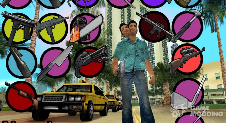 New weapon icons for GTA Vice City