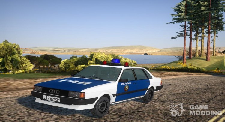 Audi 80 Police GAI Soviet Union 1988 for GTA San Andreas