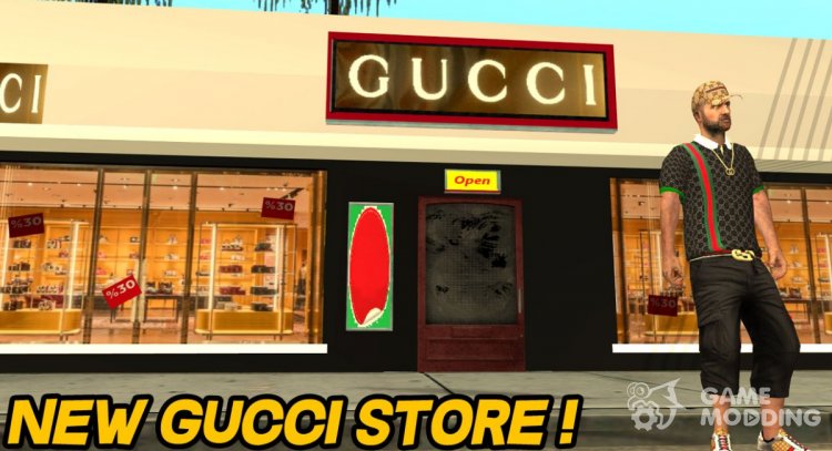 New GUCCI store para GTA San Andreas