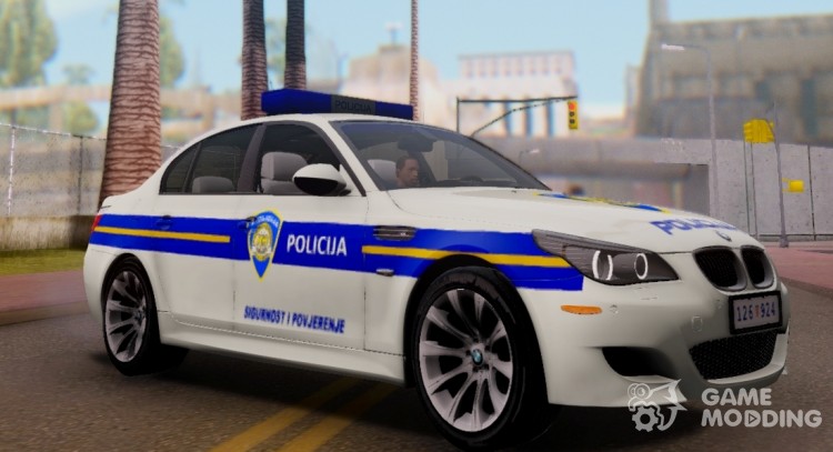 El BMW M5 - Croatian Police Car para GTA San Andreas