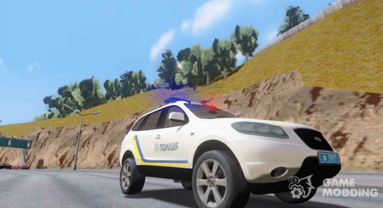 Hyundai Santa Fe 2009 Police Of Ukraine for GTA San Andreas