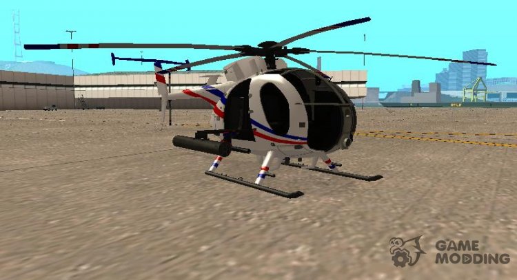AH 6J Little Bird GBS News Chopper Nuclear Strike для GTA San Andreas
