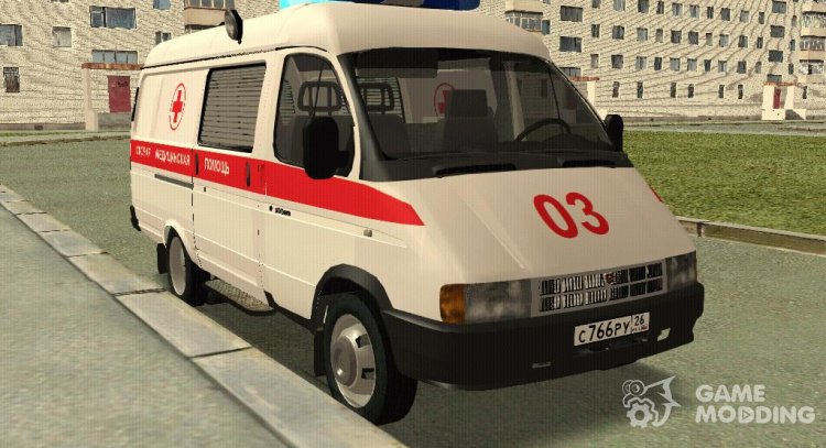 GAZ-32214 (gacela ) Ambulancia para GTA San Andreas