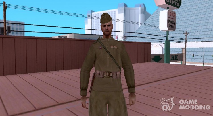 El skin de un soldado soviético xdd para GTA San Andreas