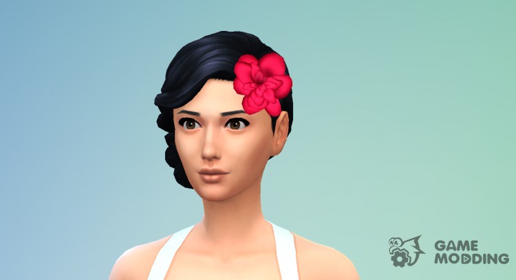 El accesorio en la cabeza Acc Flower para Sims 4