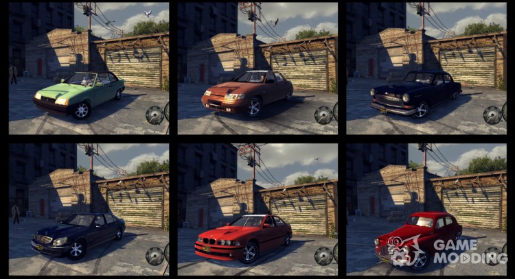 Basins and several cars for Mafia II