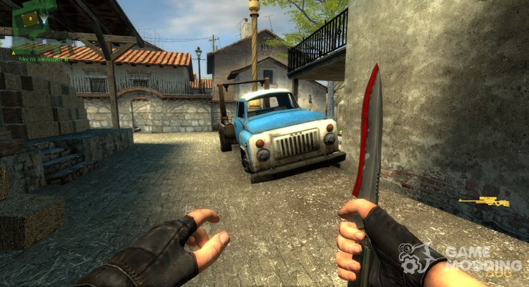 Bloody knife for Counter-Strike Source