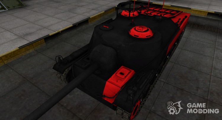 Negro y rojo de la zona de ruptura del T28 para World Of Tanks