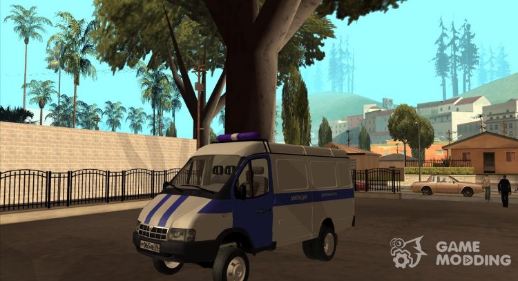 Gazelle 2705 Policía parte de Servicio para GTA San Andreas