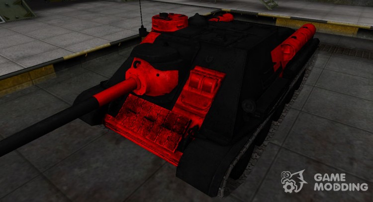 Black and red zone break-through Su-100 for World Of Tanks