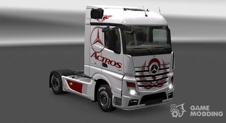 Скин ACTROS для Mercedes Actros 2014 для Euro Truck Simulator 2