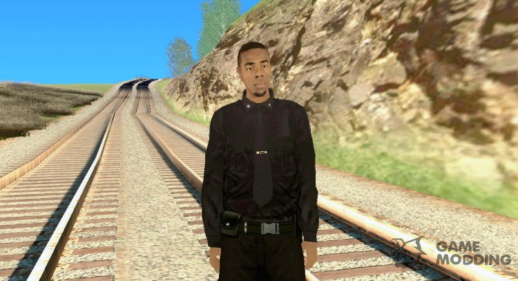 Black Cop Marcus для GTA San Andreas