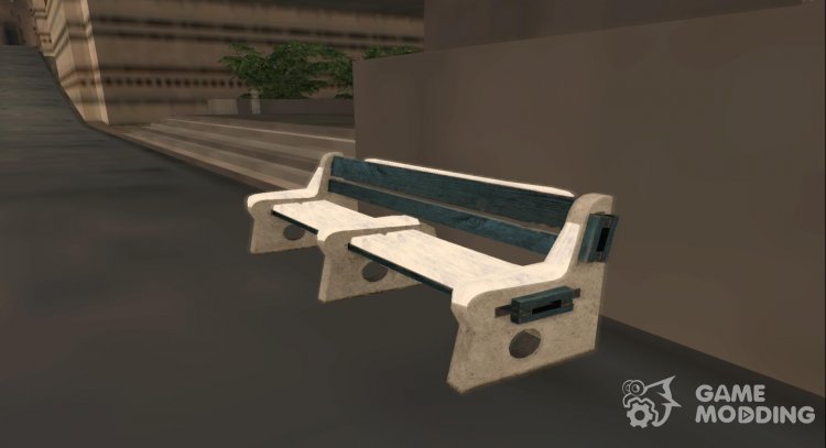 Winter Stone Bench для GTA San Andreas