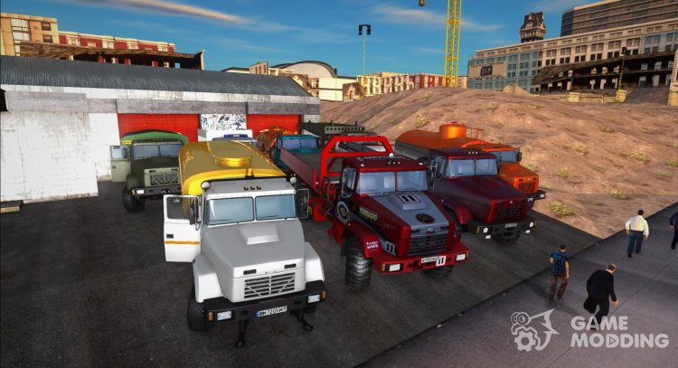 Pack of cars KrAZ-6322 for GTA San Andreas