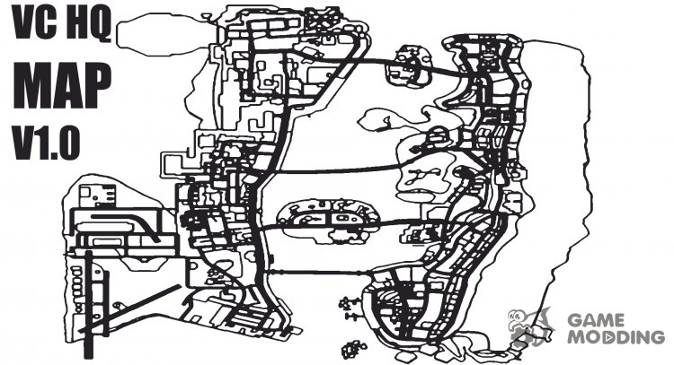 HQ Map V1.0 for GTA Vice City