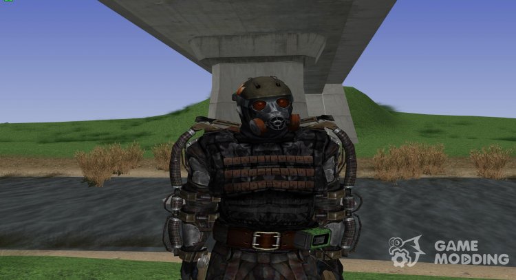 A member of the group Phoenix in the exoskeleton of S. T. A. L. K. E. R for GTA San Andreas