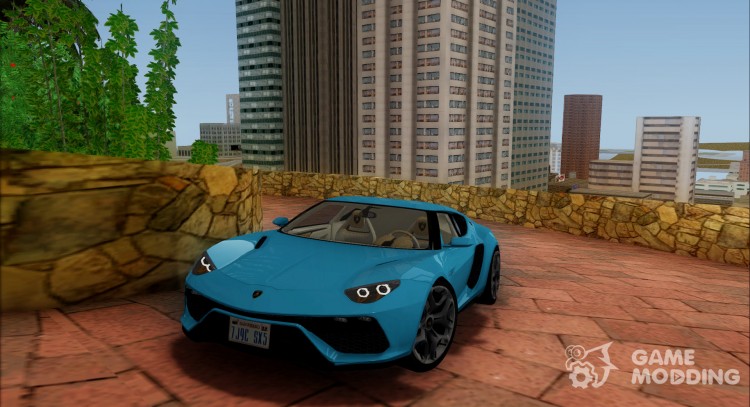 El Lamborghini Asterion Concept 2015 para GTA San Andreas