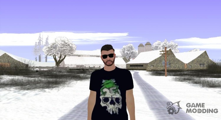 Skin de GTA Online en ropa de color negro para GTA San Andreas
