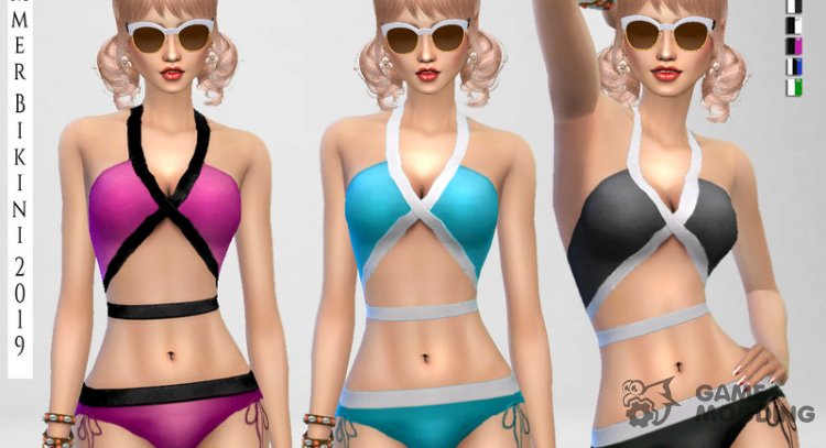 Summer Bikini 2019 для Sims 4