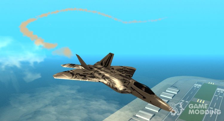 F-22 Raptor Starscream New for GTA San Andreas