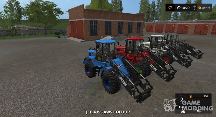 JCB 435S AWS Multicolor version 2.1.0.0 for Farming Simulator 2017