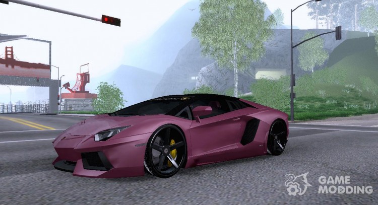 El Lamborghini Aventador LP700-4 Vossen para GTA San Andreas