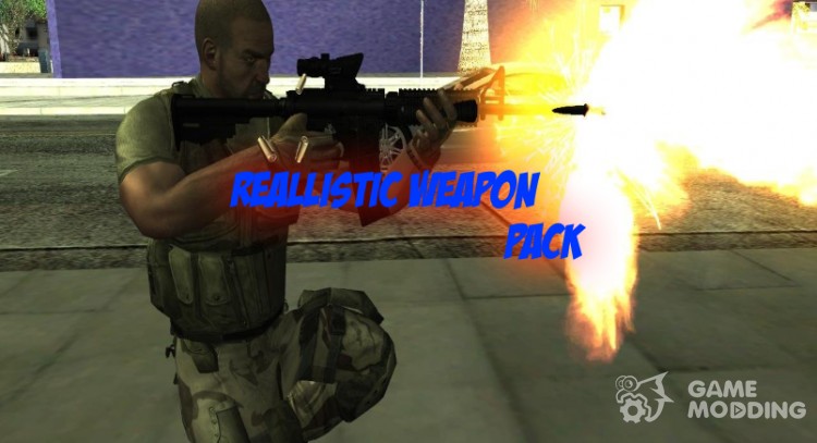 Пак реалистичного оружия для GTA San Andreas