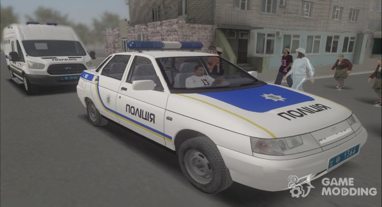 VAZ-2110 Patrulla de la policía de Ucrania para GTA San Andreas