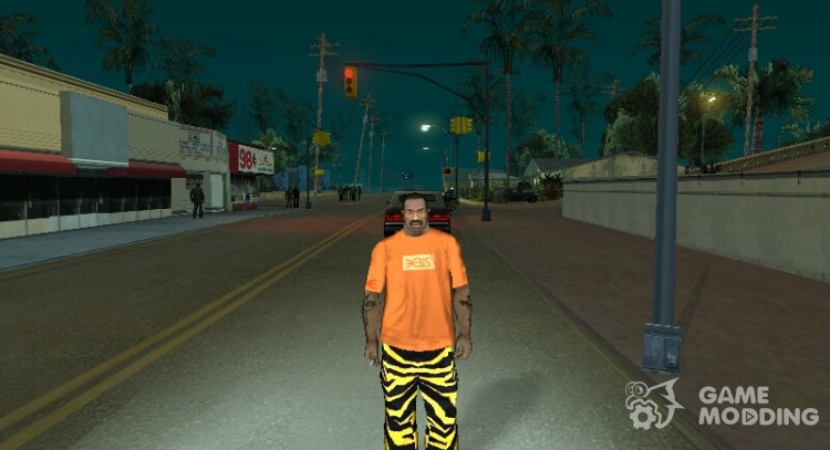 Тигровые штаны для GTA San Andreas