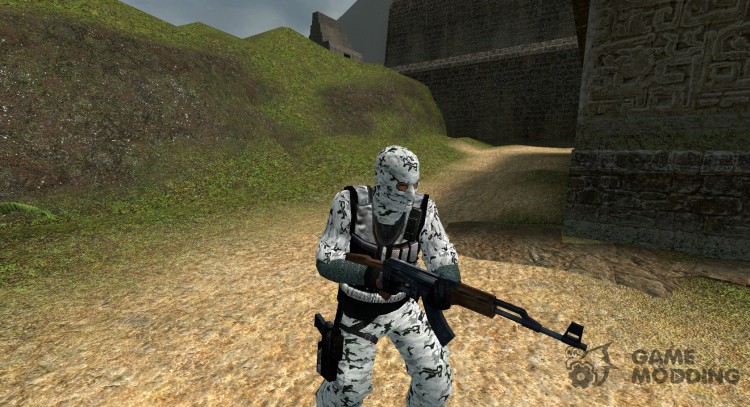 Арктический камуфляж террорист для Counter-Strike Source