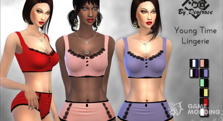 Young Time Lingerie для Sims 4