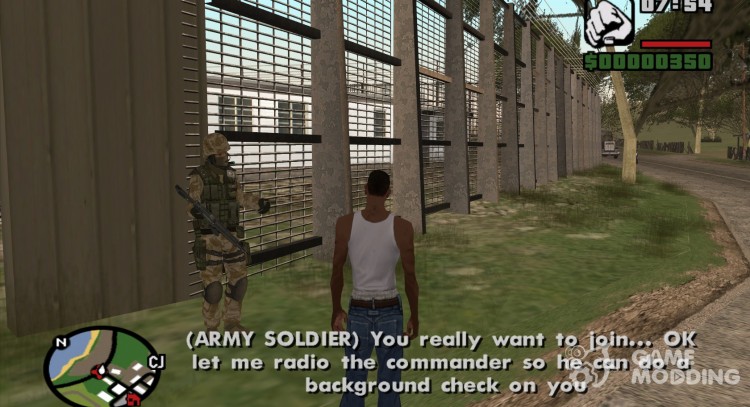 Army Full Version v1.00 for GTA San Andreas