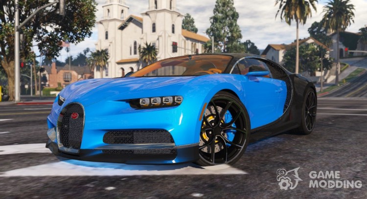 2017 Bugatti Chiron (Retextured) 3.0 for GTA 5