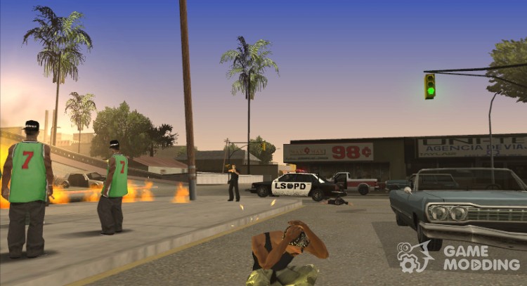 Cower mod v 1.0 for GTA San Andreas