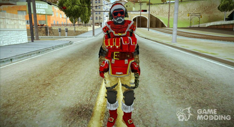 Christmas skin from WARFACE for GTA San Andreas